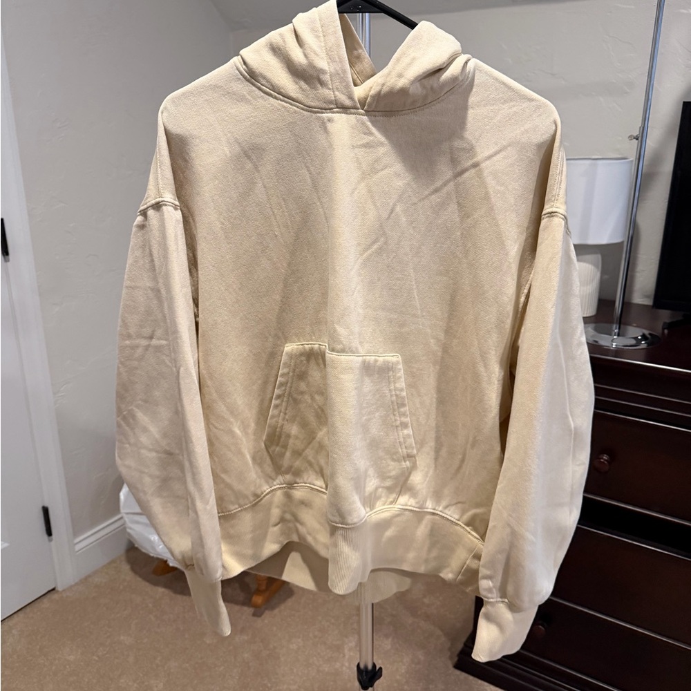 Yellow Cream Hooded Sweatshirt
